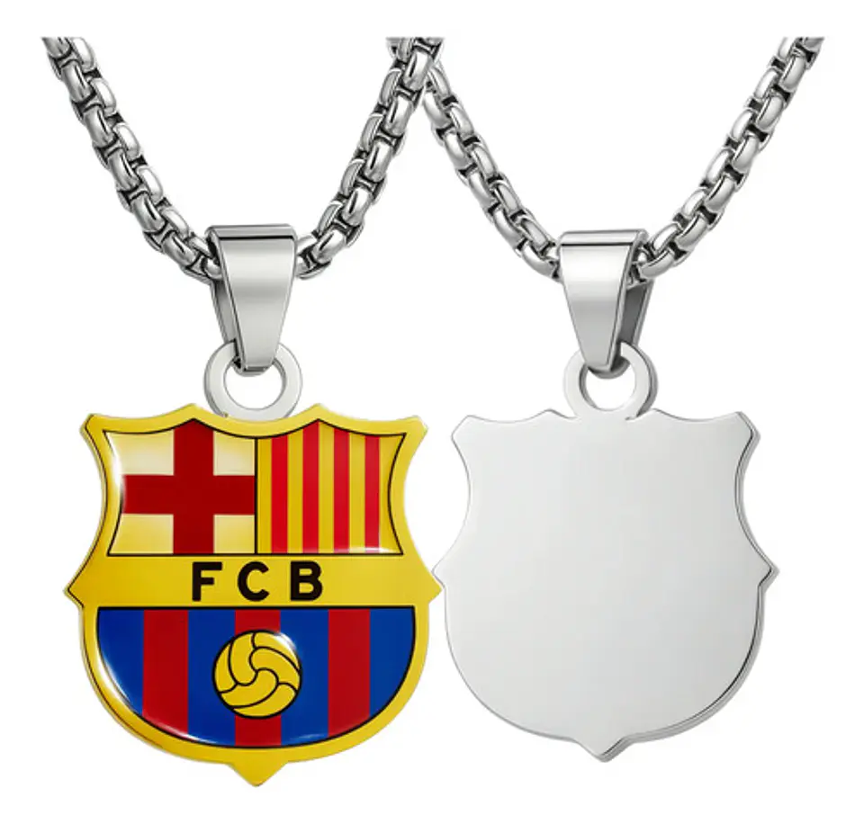 Collar Hombre Mujer Dije Azulgrana Barcelona Afición Fútbol 2
