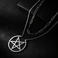 Collar Para Mujer Dije Estrella Pentagrama Acero Color Oro - Miniatura 10