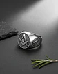 Anillo Para Hombre Simbolo Mason Escuadra Color Plata Acero - Miniatura 10