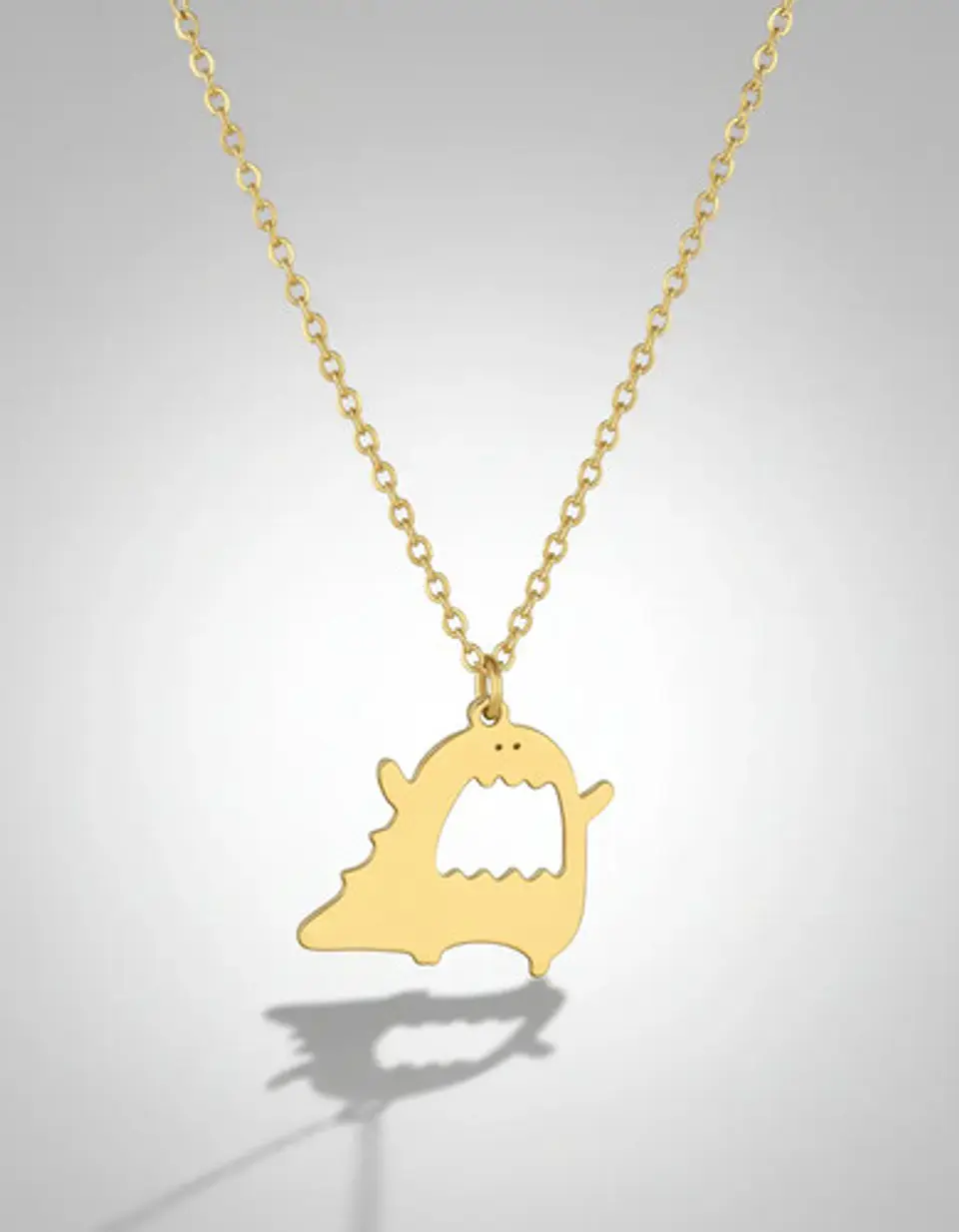 Collar Cute En Acero Para Hombre Y Mujer Dije Cute Monstruo 2