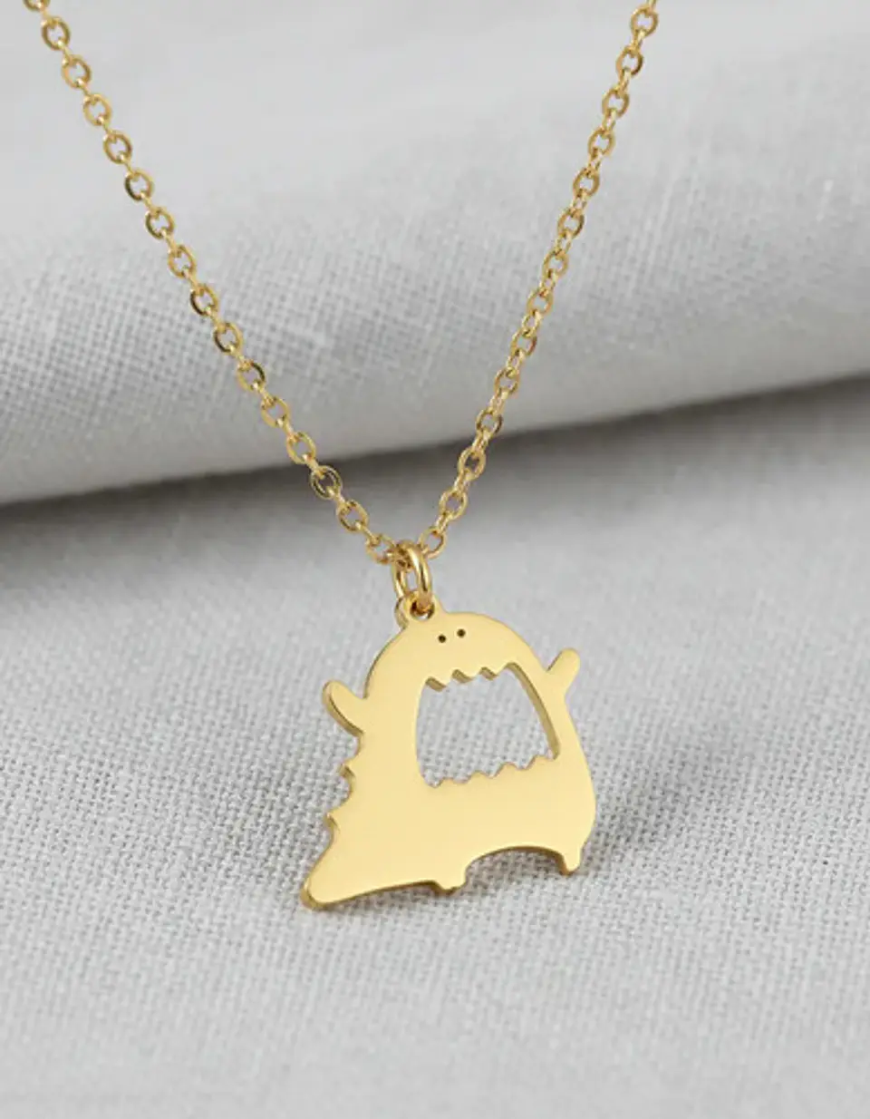 Collar Cute En Acero Para Hombre Y Mujer Dije Cute Monstruo 3