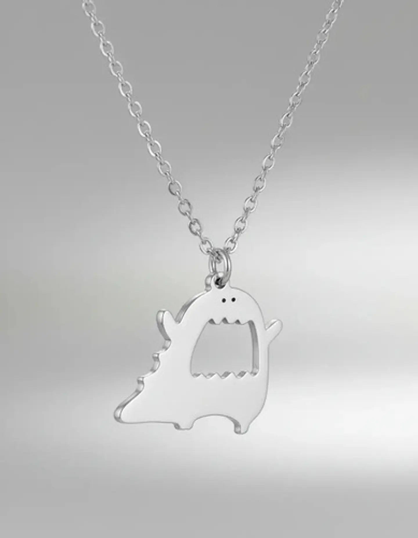 Collar Cute En Acero Para Hombre Y Mujer Dije Cute Monstruo 10