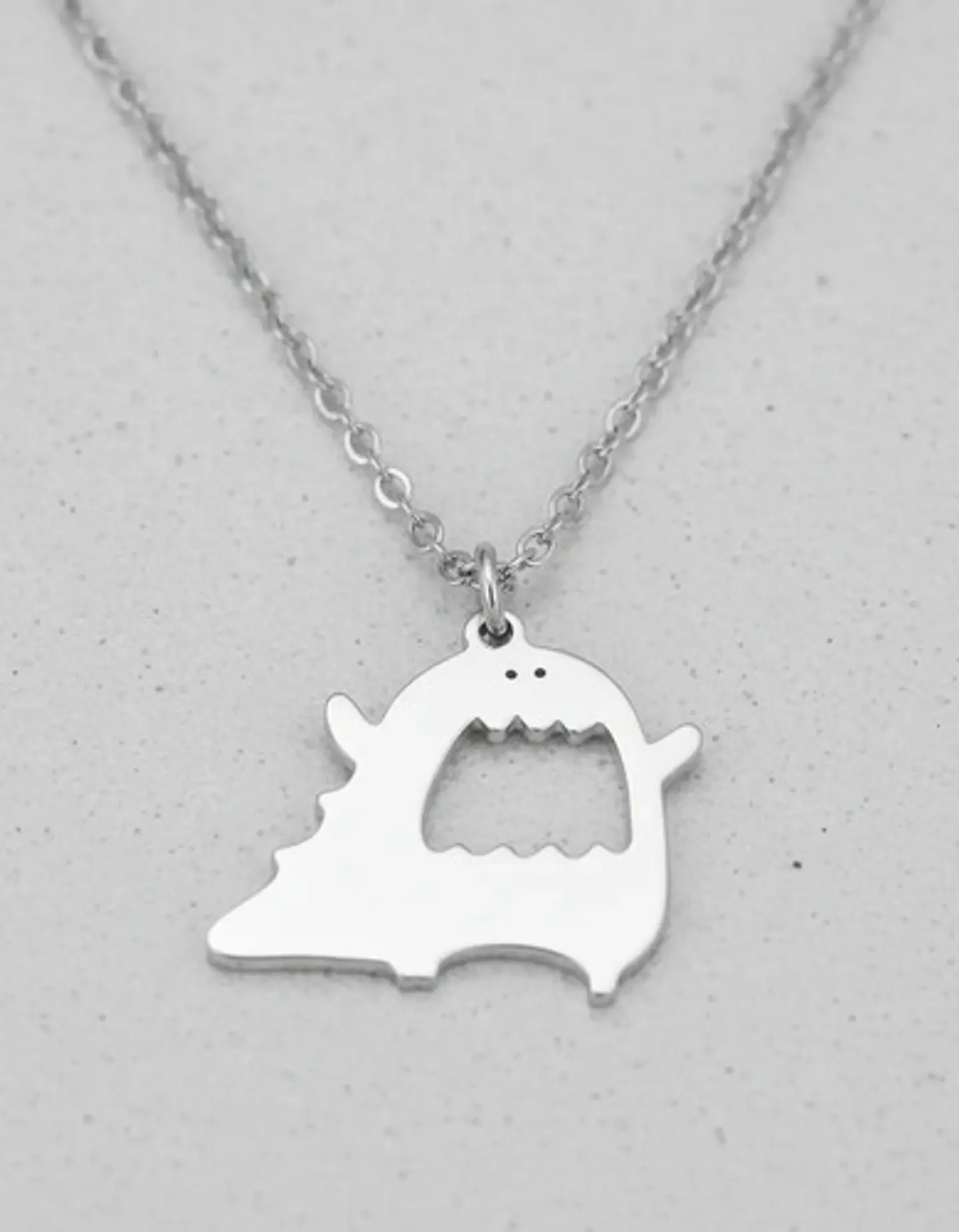 Collar Cute En Acero Para Hombre Y Mujer Dije Cute Monstruo 12