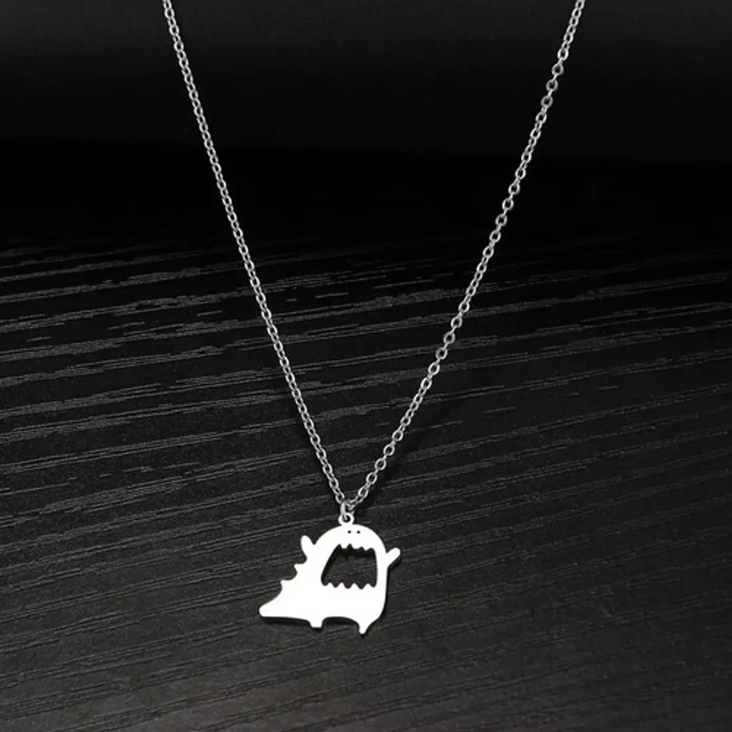 Collar Cute En Acero Para Hombre Y Mujer Dije Cute Monstruo 15