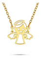 Collar En Acero Para Mujer Dije Cute De Angel De La Guardia - Miniatura 1