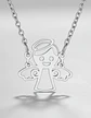 Collar En Acero Para Mujer Dije Cute De Angel De La Guardia - Miniatura 12