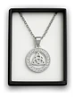 Collar Para Mujeres Dije Nudo Celta Triada Acero Color Plata - Miniatura 2