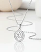 Collar Para Mujeres Dije Nudo Celta Triada Acero Color Plata - Miniatura 4