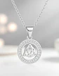 Collar Para Mujeres Dije Nudo Celta Triada Acero Color Plata - Miniatura 5