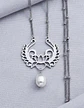 Collar Para Mujer Dije Loto Con Perla Natural De Agua Dulce - Miniatura 9