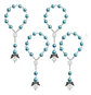 Set De 6 Pulseras Niños Rosario Ángel De La Guarda Bautismos - Miniatura 1