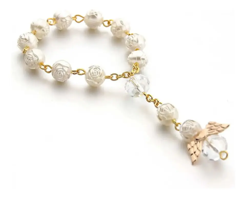 Set De 6 Pulseras Niños Rosario Ángel De La Guarda Bautismos 11