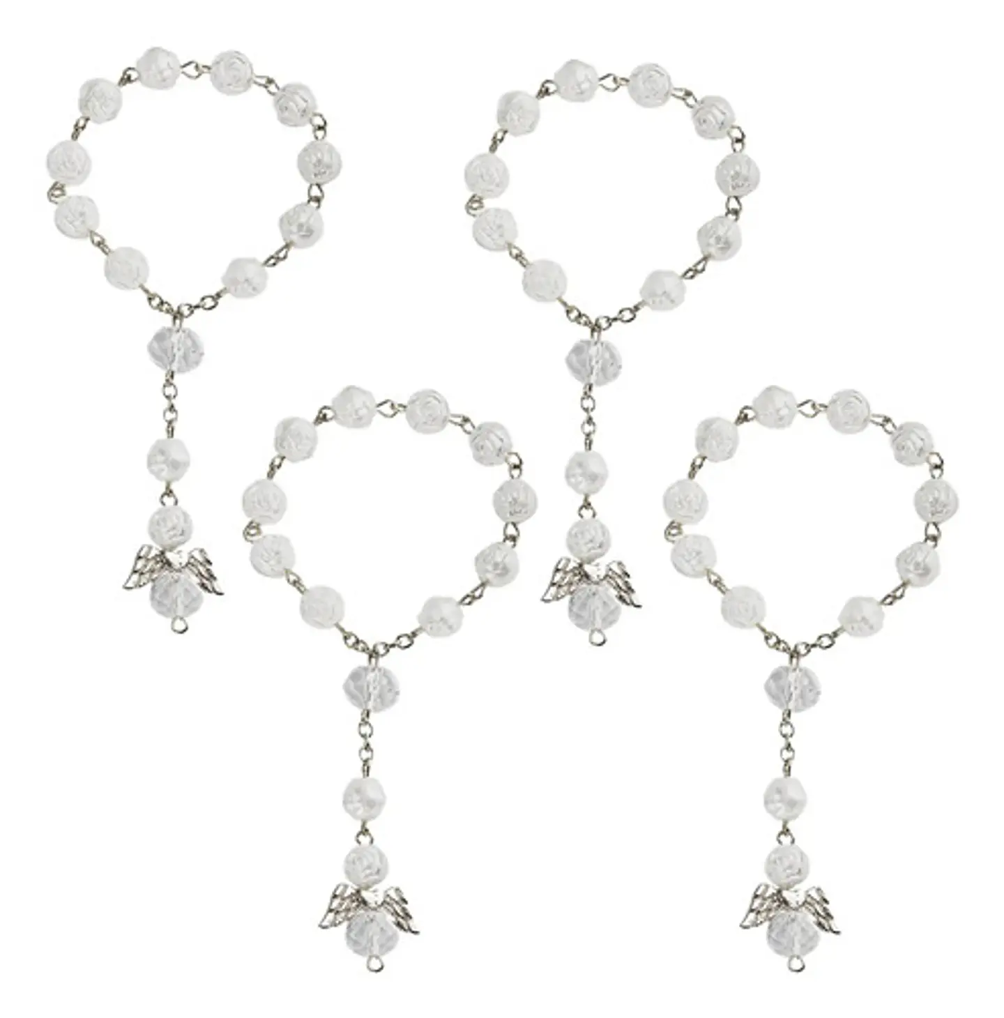 Set De 6 Pulseras Niños Rosario Ángel De La Guarda Bautismos 19