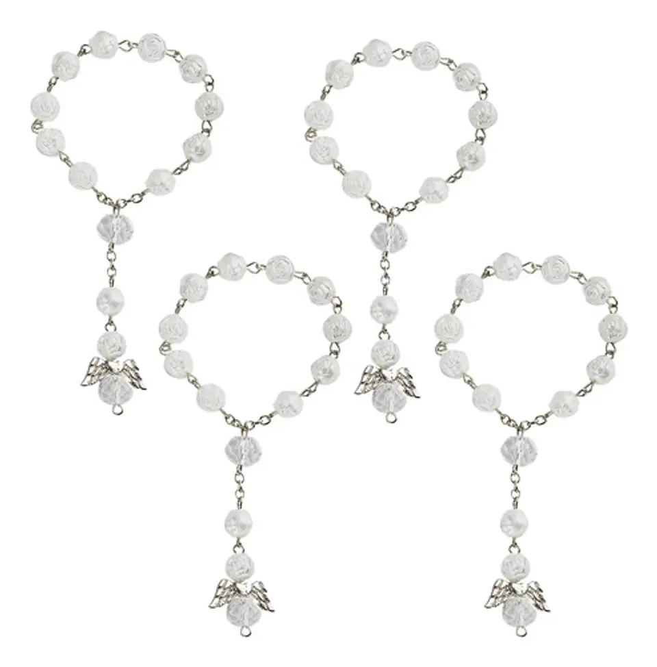 Set De 6 Pulseras Niños Rosario Ángel De La Guarda Bautismos 19