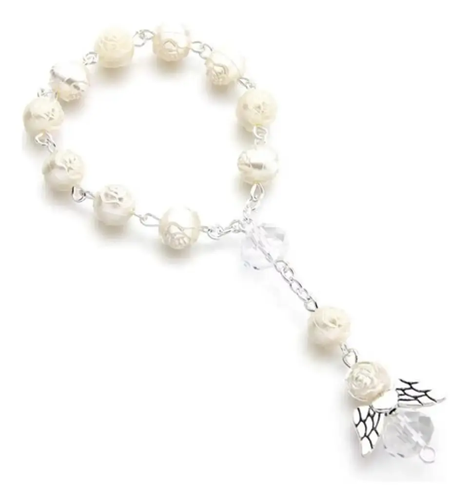 Set De 6 Pulseras Niños Rosario Ángel De La Guarda Bautismos 20