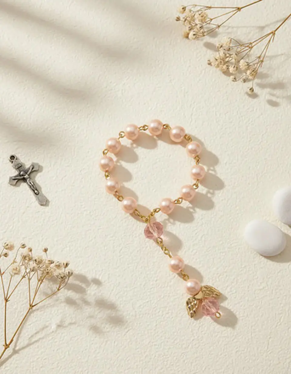 Set De 6 Pulseras Niños Rosario Ángel De La Guarda Bautismos 37