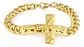 Pulsera Para Hombres Y Mujeres Crucifijo De Cristo En Acero - Miniatura 1