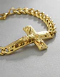 Pulsera Para Hombres Y Mujeres Crucifijo De Cristo En Acero - Miniatura 2