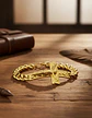 Pulsera Para Hombres Y Mujeres Crucifijo De Cristo En Acero - Miniatura 9