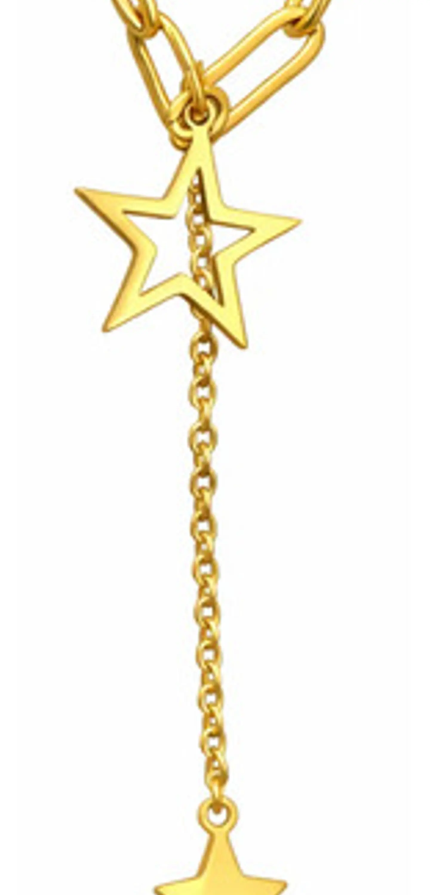 Collar Para Mujer Gargantilla Dije Estrella Doble Tipo Kpop 1