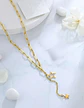 Collar Para Mujer Gargantilla Dije Estrella Doble Tipo Kpop - Miniatura 5