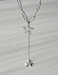 Collar Para Mujer Gargantilla Dije Estrella Doble Tipo Kpop - Miniatura 12
