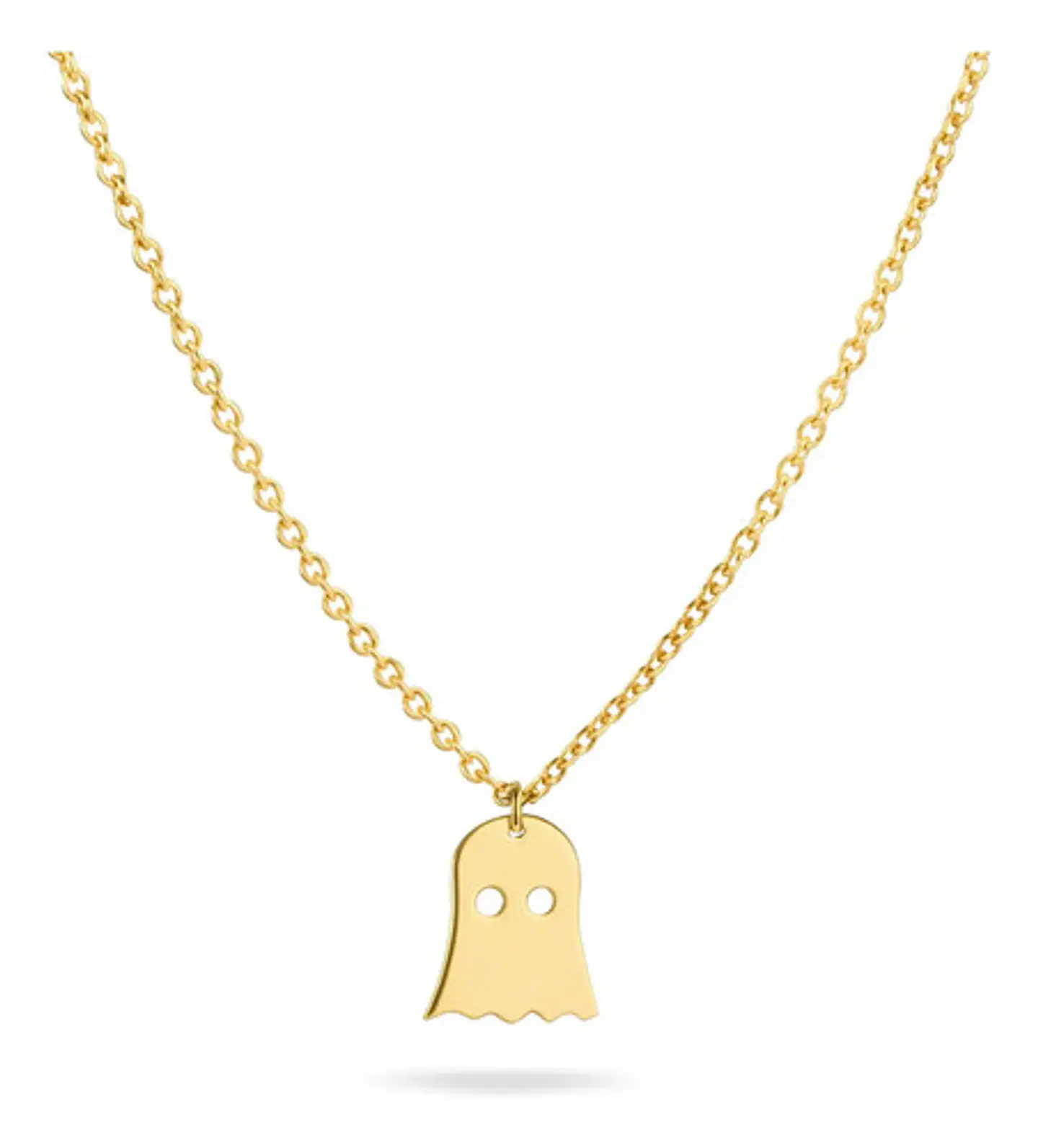 Collar Minimalista En Acero Para Mujeres Dije Fantasma Cute 1