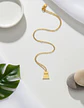 Collar Minimalista En Acero Para Mujeres Dije Fantasma Cute - Miniatura 4