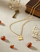 Collar Minimalista En Acero Para Mujeres Dije Fantasma Cute - Miniatura 5