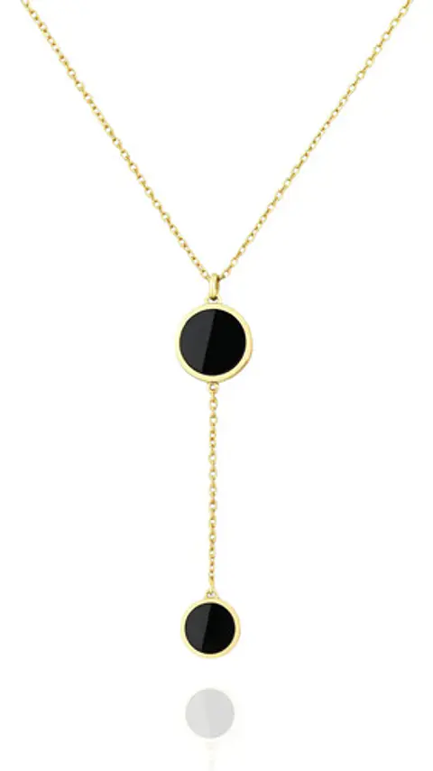 Collar Coreano En Acero Para Mujer Dije Moderno Minimalista