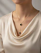 Collar Coreano En Acero Para Mujer Dije Moderno Minimalista - Miniatura 3