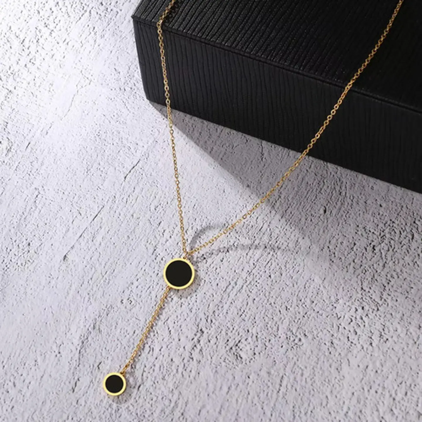 Collar Coreano En Acero Para Mujer Dije Moderno Minimalista 6