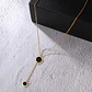 Collar Coreano En Acero Para Mujer Dije Moderno Minimalista - Miniatura 6