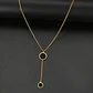 Collar Coreano En Acero Para Mujer Dije Moderno Minimalista - Miniatura 8