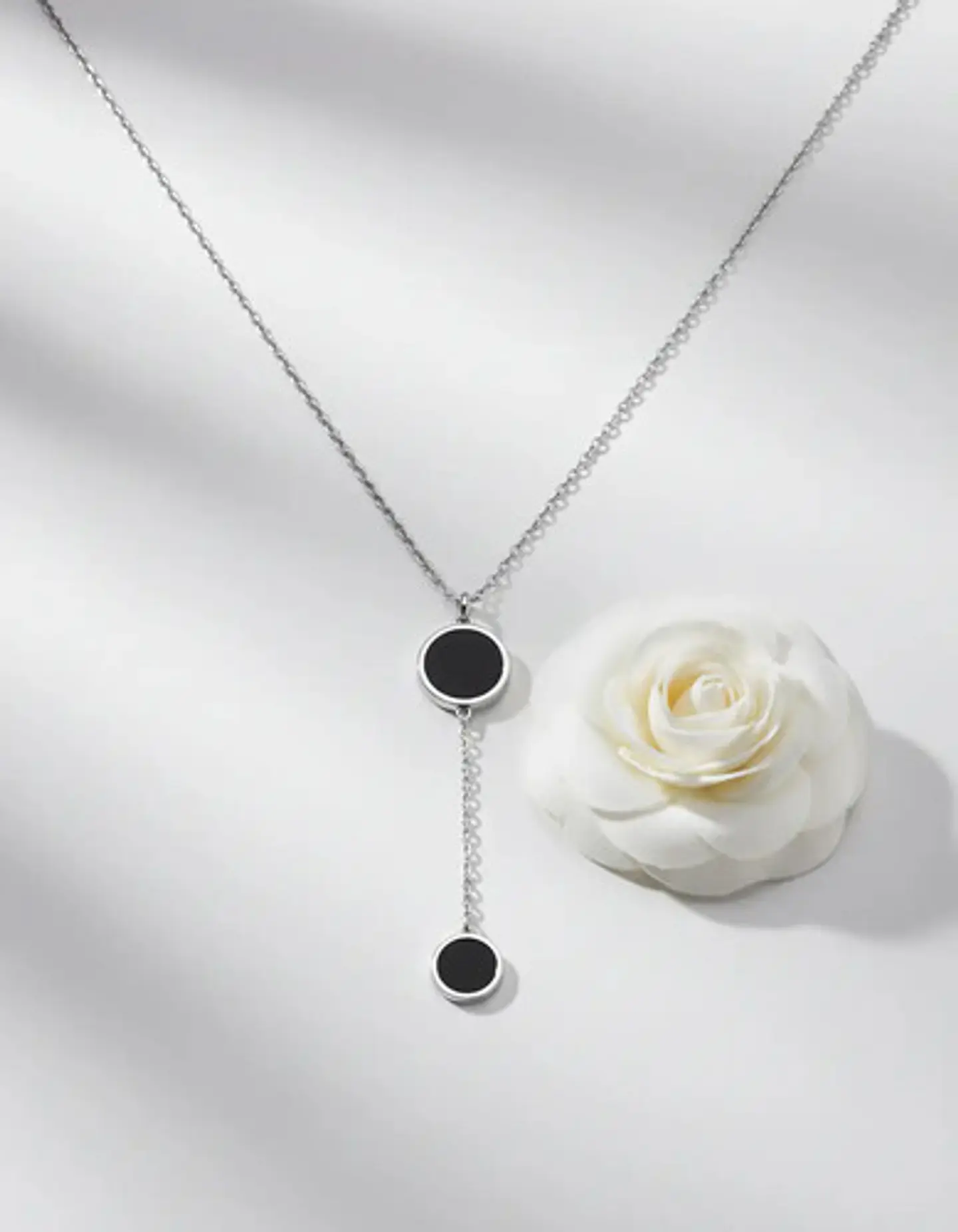 Collar Coreano En Acero Para Mujer Dije Moderno Minimalista 10