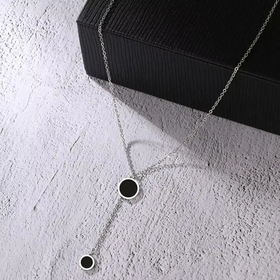 Collar Coreano En Acero Para Mujer Dije Moderno Minimalista 15
