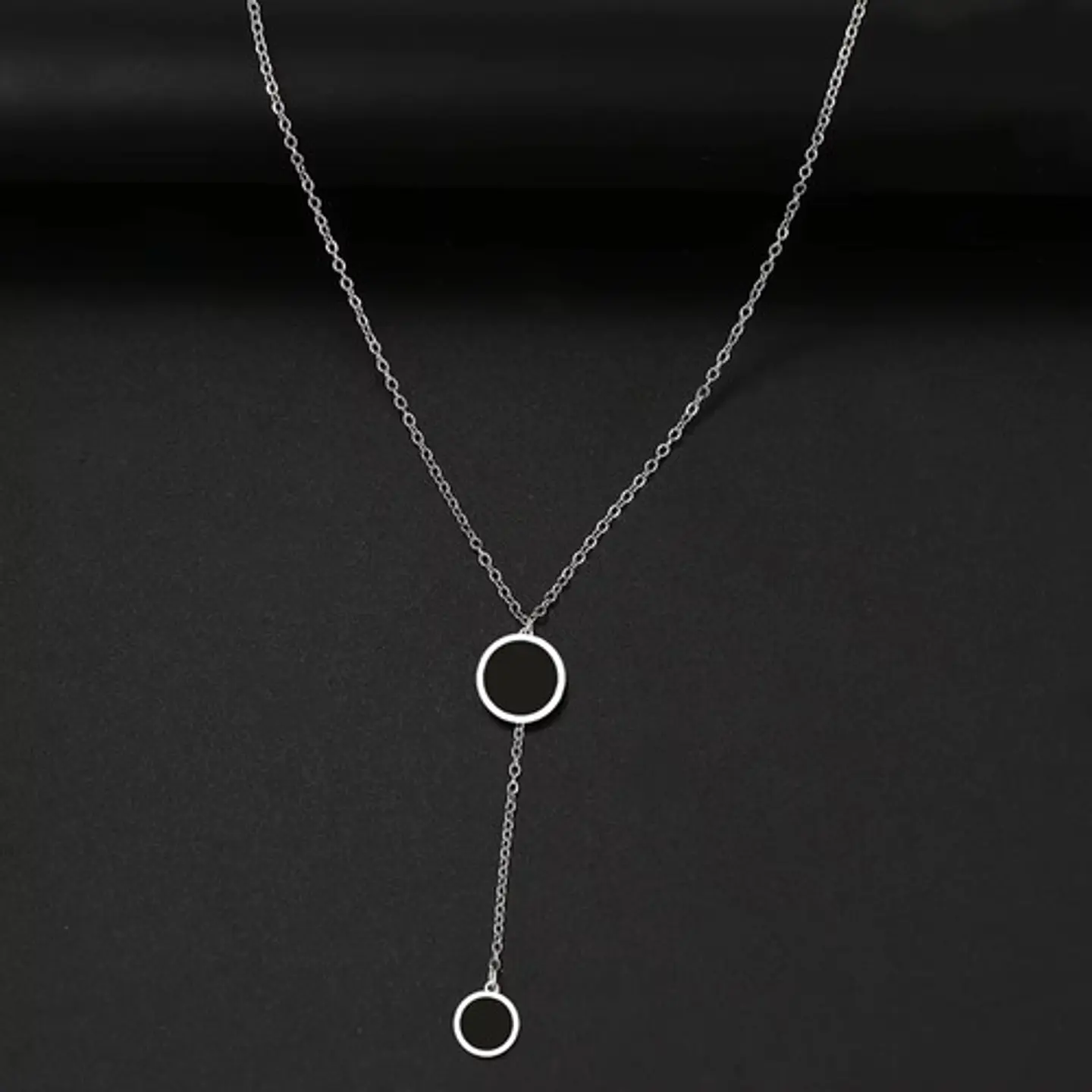 Collar Coreano En Acero Para Mujer Dije Moderno Minimalista 16