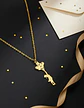 Collar Delicado En Acero Para Mujeres Dije Niña Con Globos - Miniatura 7
