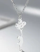Collar Delicado En Acero Para Mujeres Dije Niña Con Globos - Miniatura 12