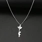 Collar Delicado En Acero Para Mujeres Dije Niña Con Globos - Miniatura 16