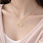 Collar Para Mujeres Dije Corazón Gimnasta De Acero Color Oro - Miniatura 5