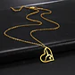 Collar Para Mujeres Dije Corazón Gimnasta De Acero Color Oro - Miniatura 7