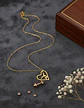 Collar Para Mujeres Dije Corazón Gimnasta De Acero Color Oro - Miniatura 8