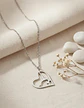 Collar Para Mujeres Dije Corazón Gimnasta De Acero Color Oro - Miniatura 12