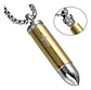 Collar Para Hombre Y Mujer Dije Bala Cruz Contenedor Cenizas - Miniatura 1