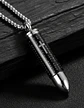 Collar Para Hombre Y Mujer Dije Bala Cruz Contenedor Cenizas - Miniatura 14