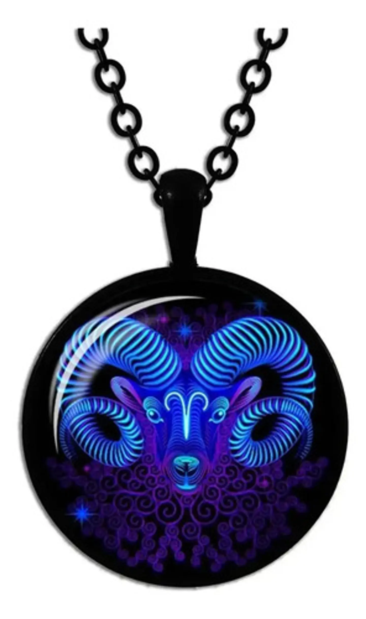 Collar Para Hombres Y Mujeres Dije Cristal Signos Zodiacales 1