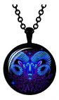 Collar Para Hombres Y Mujeres Dije Cristal Signos Zodiacales - Miniatura 1