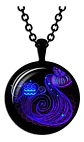 Collar Para Hombres Y Mujeres Dije Cristal Signos Zodiacales - Miniatura 10