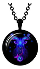 Collar Para Hombres Y Mujeres Dije Cristal Signos Zodiacales - Miniatura 18